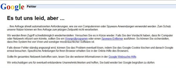 Google doch woanders!