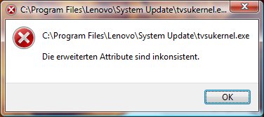 Fehlermeldung, die nicht weiterhilft