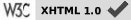 Valid XHTML 1.0 Transitional
