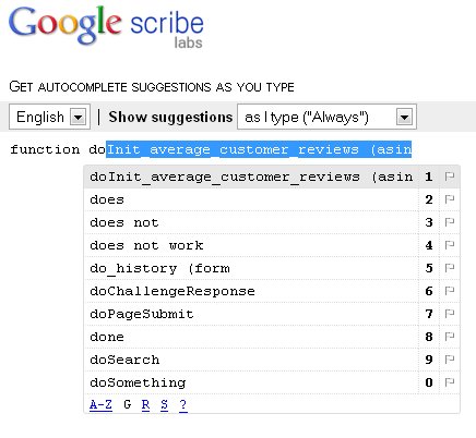 Google Scribe