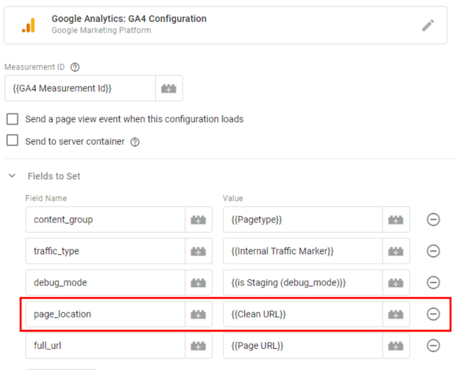 Config Felder überschreiben