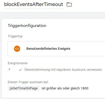 Blockierender Trigger für Events als Schutz vor Senden nach Timeout