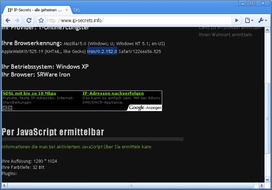 Iron oder Chrome? Iron Browser