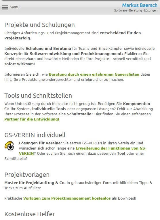 Mobiles Layout. Naja