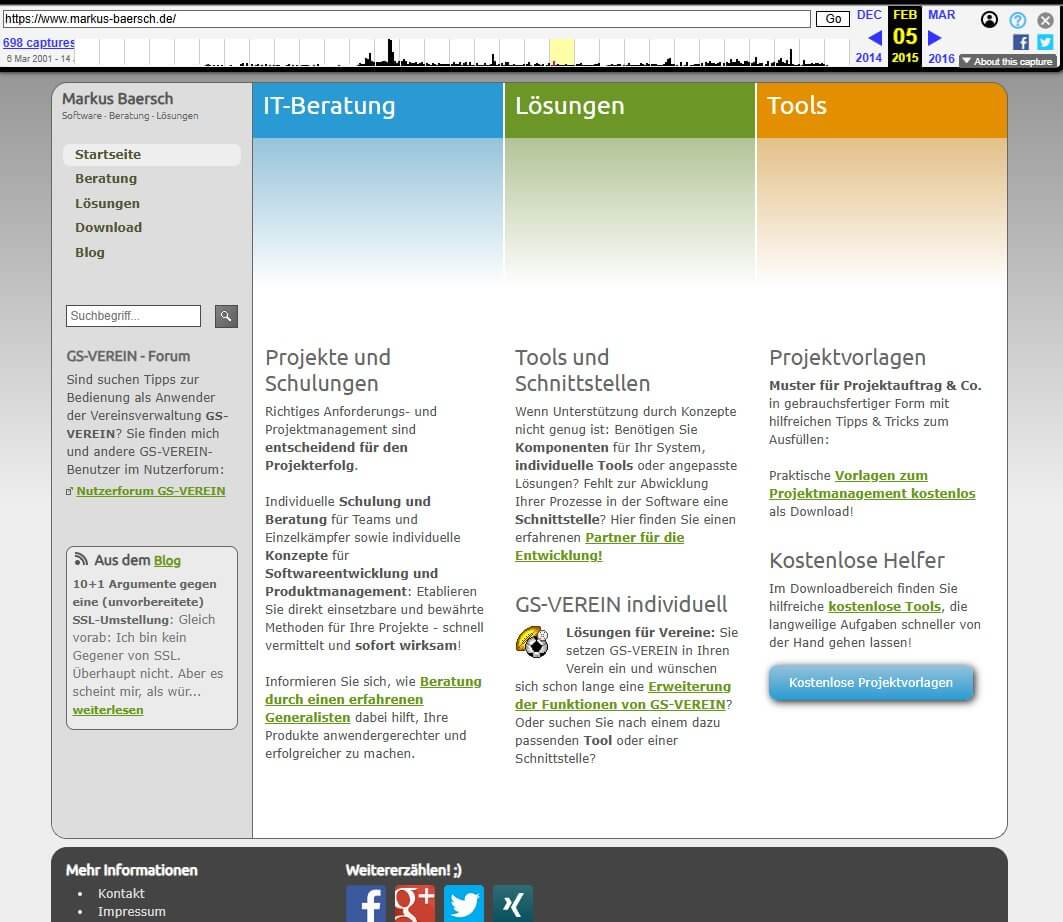 Site 2015 - hier hat sich kaum was getan