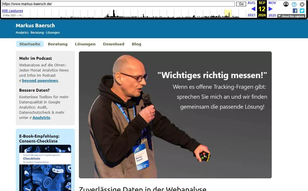 Endzustand vor dem Relaunch